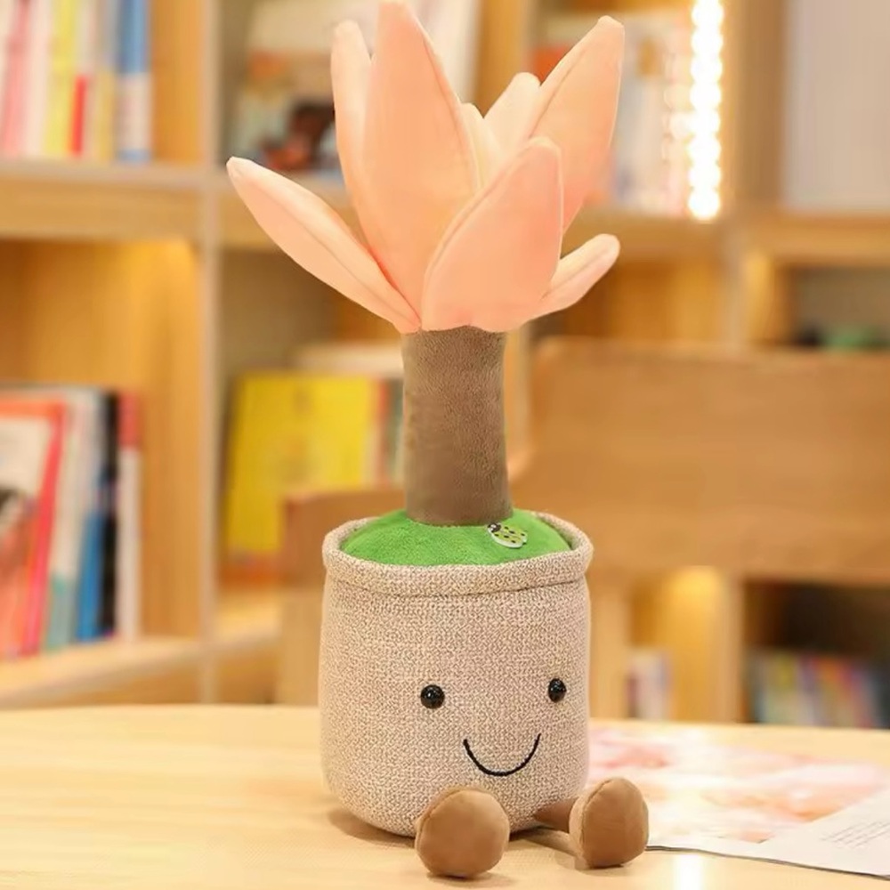 Smiling Lotus Flower Plushie – Soft and Adorable Plant Decor